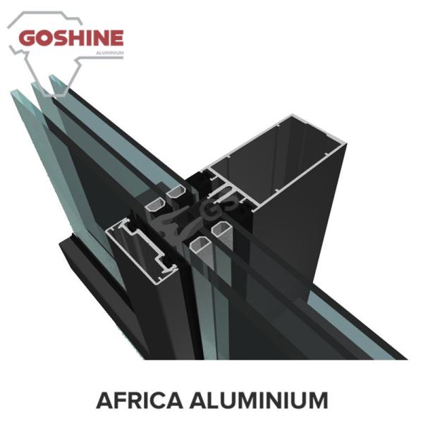 6000 Series Grade and T3-T8 Temper Aluminium profile for curtain wall