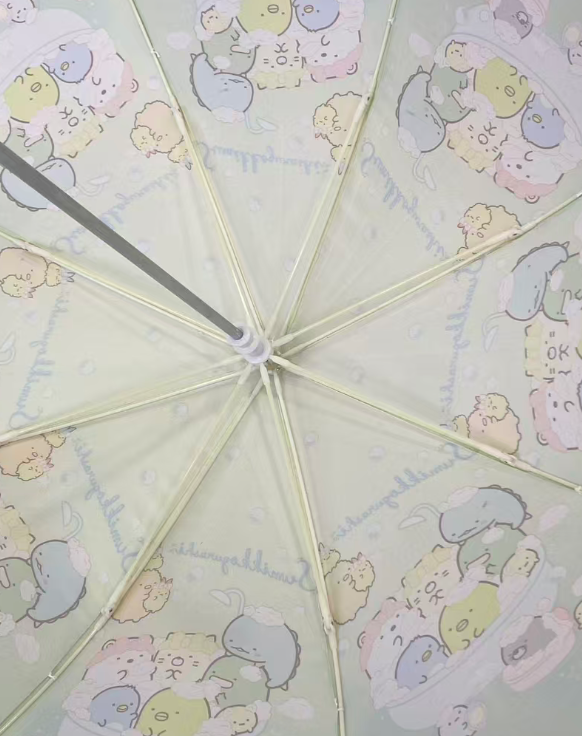 Safe Round Tips Waterproof Kids Umbrella with 8 Ribs for Children Rain Protection