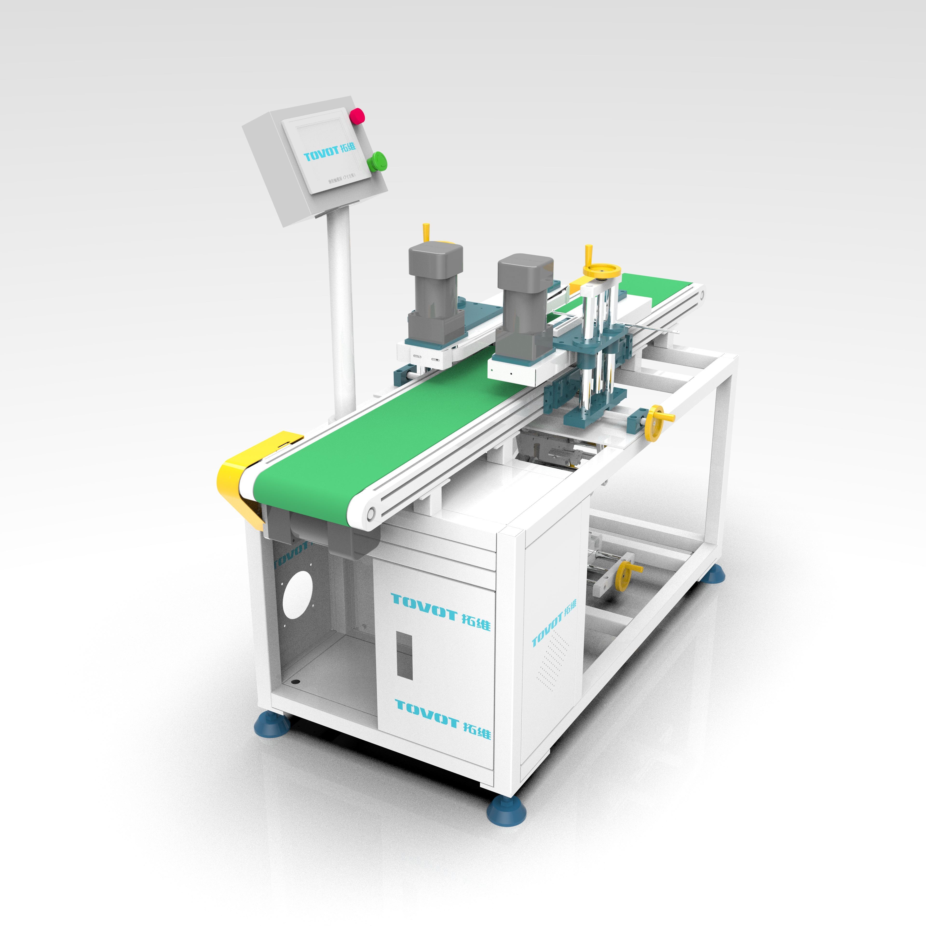 220V 380V Automatic Labeling Machine 30-60 Packages/min For SPC / WPC / LVT Packaging Line