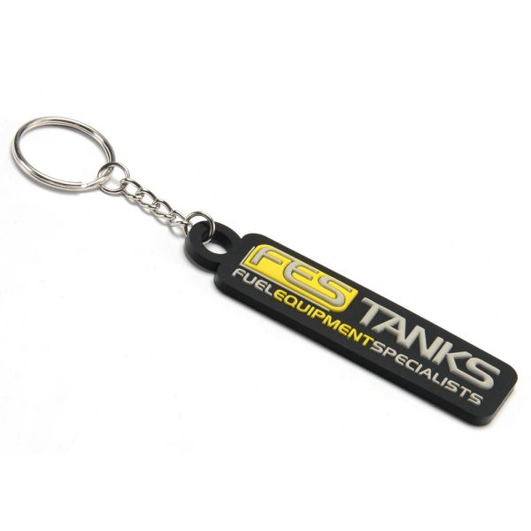 Custom Designed 2D Flat Soft Touch PVC Rubber Keychain, Custom Promotional Business Advertising Gift