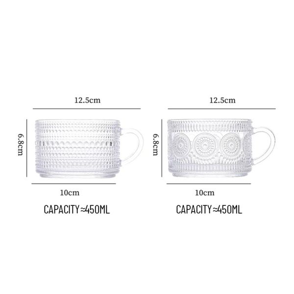 Premium Crystal 450ml Glass Water Cups | Food-Grade, Customizable, FDA/LFGB Certified | Bulk Orders Welcome