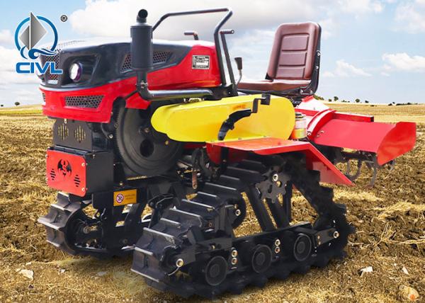 22-50hp Crawler Rotary Tiller / Agricultural Orchard Diesel Fertilization Micro Tiller / Pastoral Management Machine