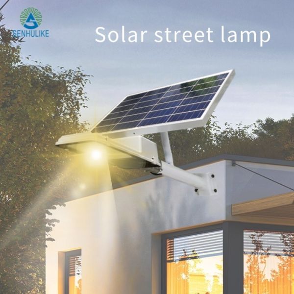 Luz de calle solar de alta potencia para exteriores, integrada, con control remoto, impermeable