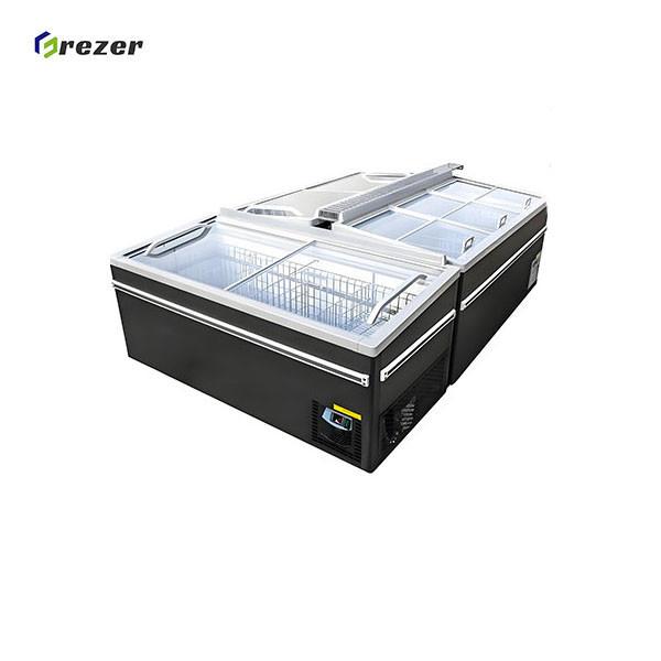 Combined Fish Display Freezer Auto Defrost Deep Island Freezer Eco Friendly