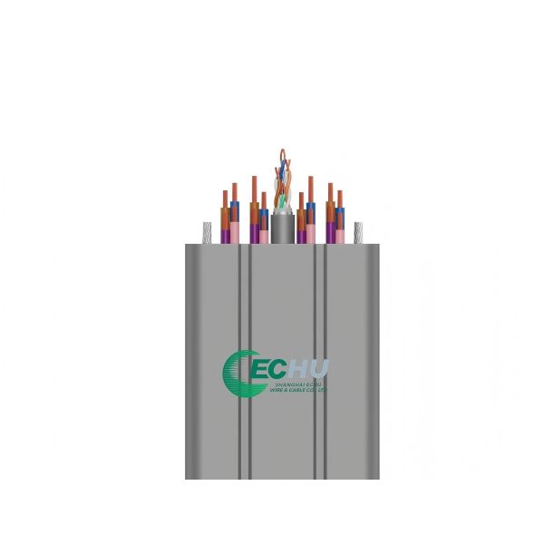 Flat Flexible Traveling Cable for Elevator with CE certificate TVVBP 42Cx0.75+2x2Px0.75 with Special PVC Jacket