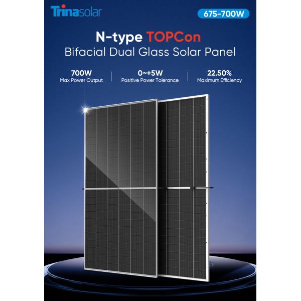 Trina Vertex S Mono Solar Panels 500W 550W 600W 670W 700Watt Photovoltaic Panel Europe Rotterdam Warehouse Price