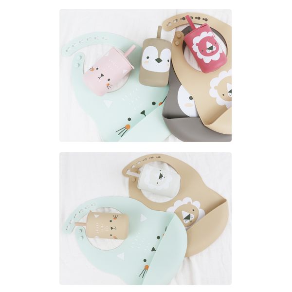 Niño Straw Training Silicone Kids Cup BPA Eco libre amistoso