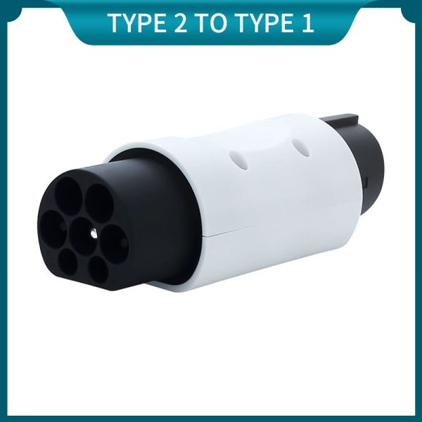 Type1 Electric Vehicles EV Charging Adapter Type2 IEC62196-2 to Type1 AC EV 220V 7KW 32A with High Insulation Resistance