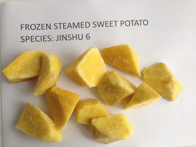 IQF Frozen Steamed Yellow Sweet Potato, Jishu #6, for pizza market in Korea