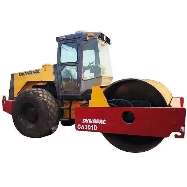 CA301D Secondhand Double Drum Vibratory Roller Earth Compactor Machine