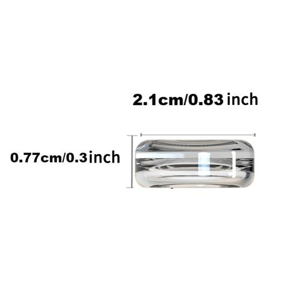 High Transparency Crystal Clear Liquid Silicone Thumbstick Grip Caps for PS5 Xbox