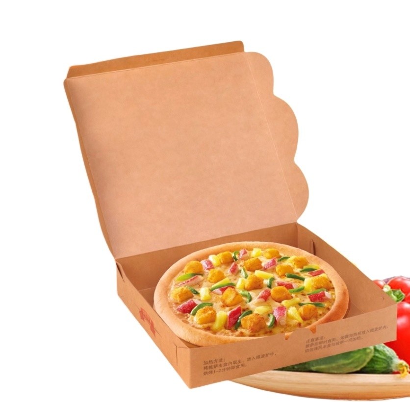 Shipping Cost-Friendly Disposable Paper Pizza Plate Takeout Fast Food Packaging Ball