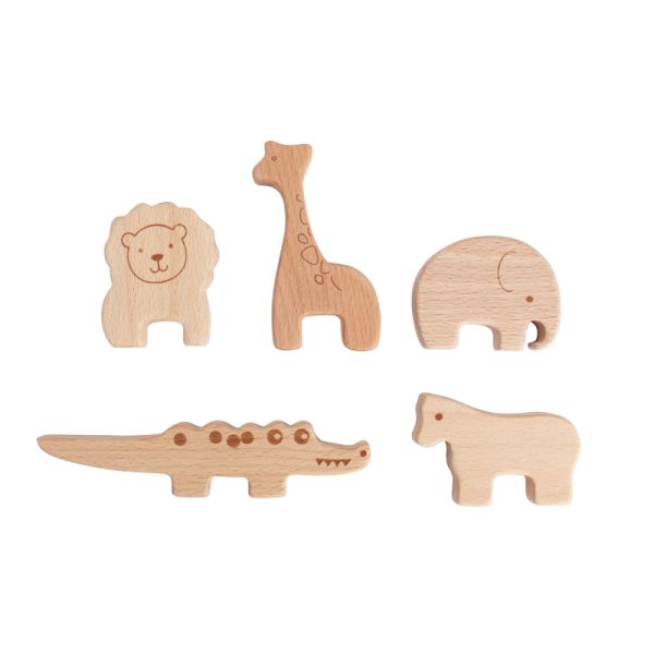 DIY Educativo Puzzle Educativo de madera 2- 4 años Puzzle de animales de madera