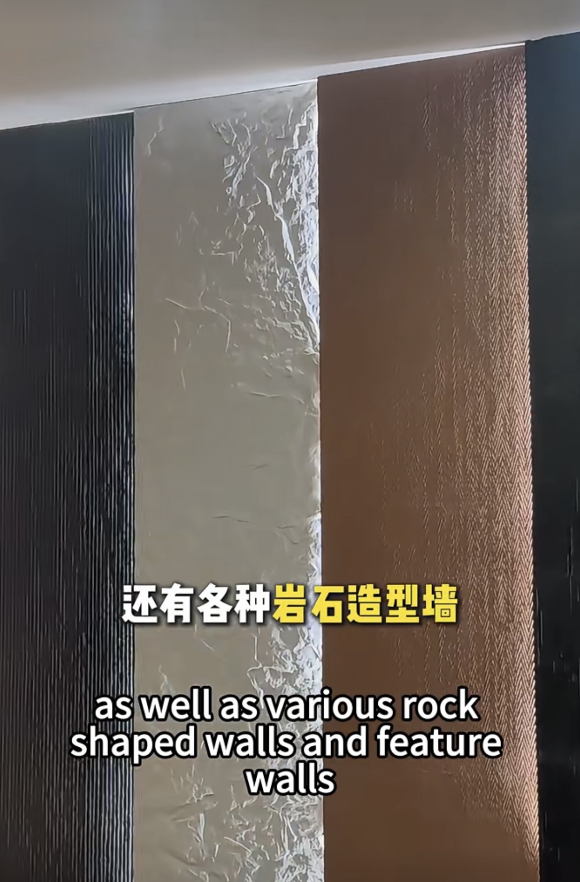 Hotel Custom Made 3D Rock Wall Project Lightweight Faux Stone Panelsl Pu Marble Stone Faux Rock Wall Foam Panel Pu Stone Wall Panel