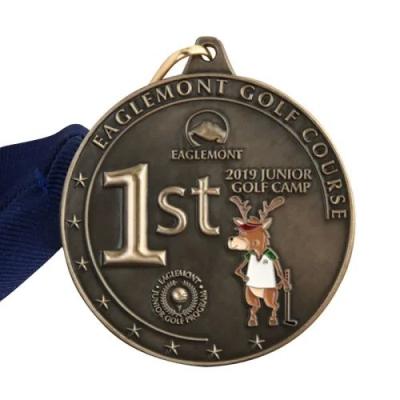 2.75″ Premium Zinc Alloy Golf Medal Customized For Golf Course