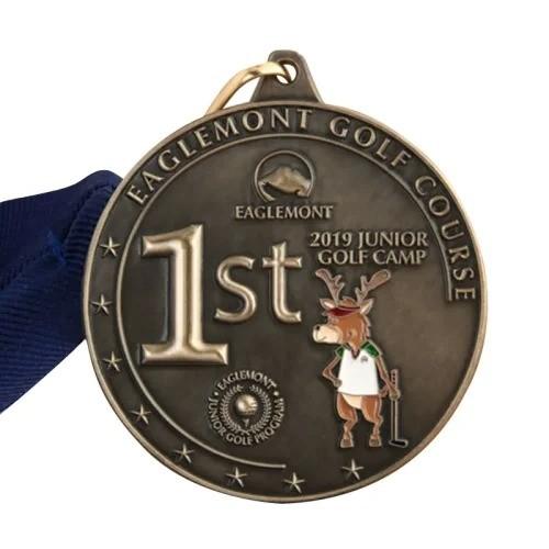2.75″ Premium Zinc Alloy Golf Medal Customized For Golf Course
