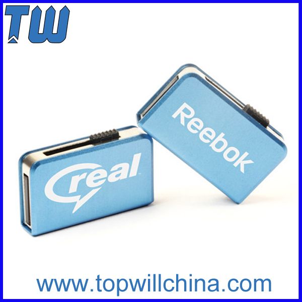 Metal Slip Book Usb Flash Disk Pen Drive Mini Design Smooth Touch
