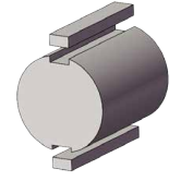 Вал редуктора Шлицевой фрезерный двухшнековый экструдер Вал LD 44: 1 40CrNiMoa Материал Нержавеющая сталь Обрабатывающий вал с ЧПУ
