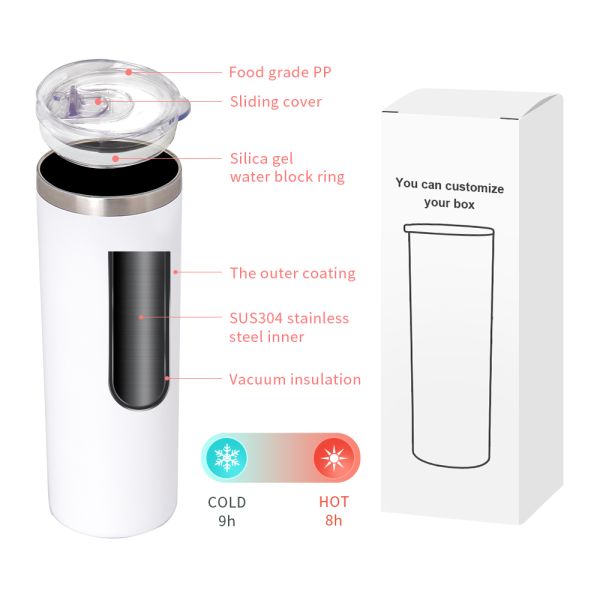 Custom 20oz Vacuum Insulated Stainless Steel Coffee Mugs BPA Free