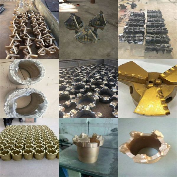 Polishing Carbon Steel PDC Drill Bit For Water Well Geothermal Well Drill