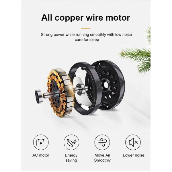 Ventilador de teto de alta velocidade com tensão de entrada de luz V 110-240V/50Hz-60Hz Material metálico