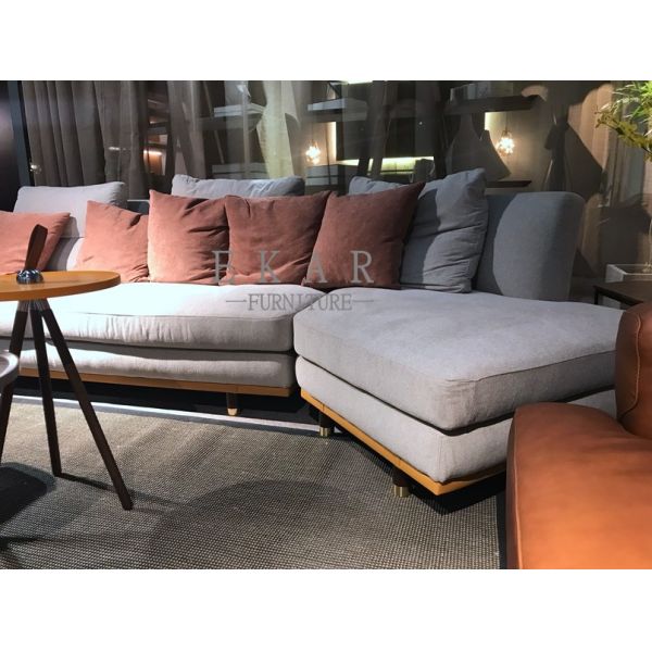 Latest Living Room Classic luxury Fabric Couch Curved Design Modern Sofa