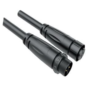 Self-Locking Waterproof Male Female Connector with 3KV Insulation Voltage and IP67 Rating in PA66 Plastic
