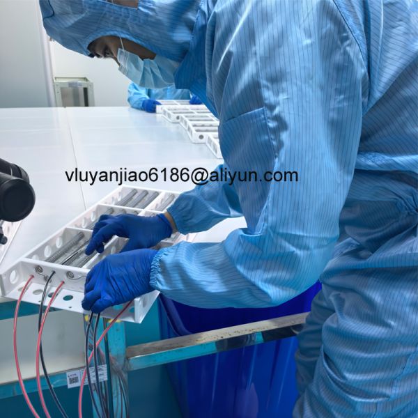 Chemical Resistant PTFE Immersion Heaters with Low Watt Density Spiral Element for Semiconductor and Solar Industry Tanks