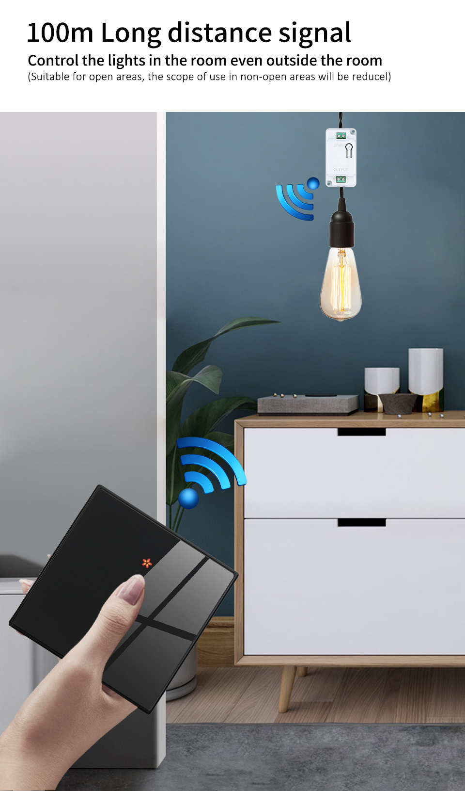 10А Огнестойкий ABS Homekit Smart Switch закаленная стеклянная панель Три переключателя включения/выключения поддерживают дистанционное управление