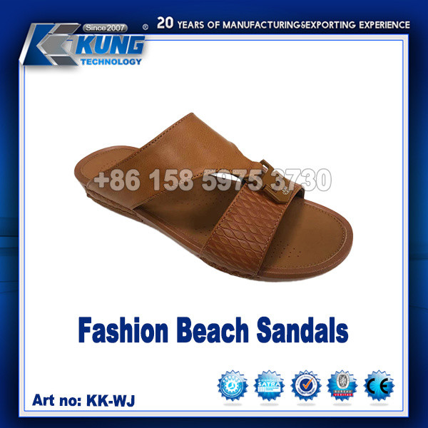 ODM Multipurpose Leather Men Sandals , Wear Resistant PU Sandals For Men