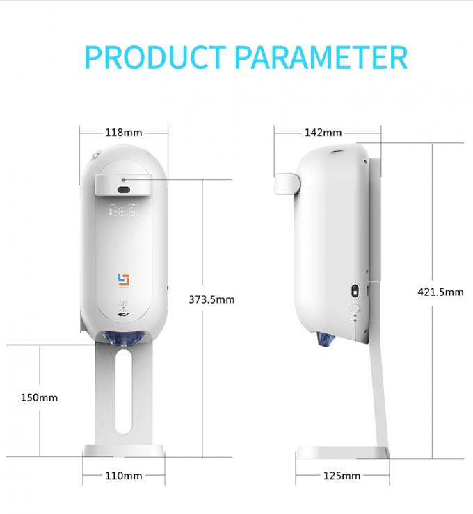 Стена дезинфицирующего средства руки FCC 1100ml ABS безконтактная автоматическая жидкостная установила