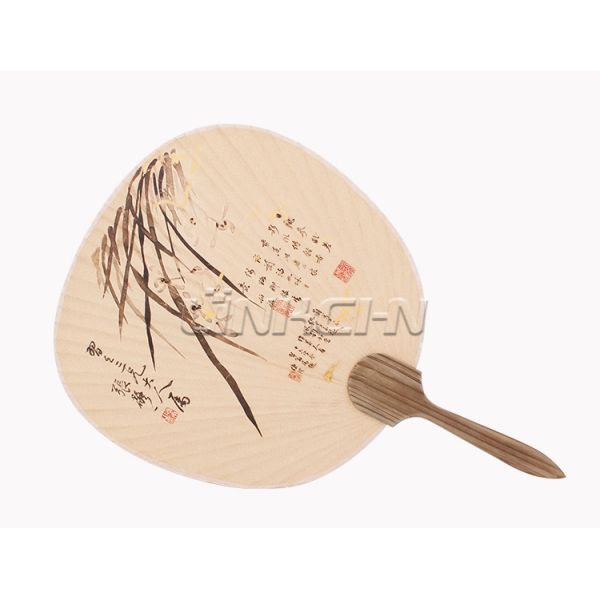 Custom Paper Paddle Hand Fan with Both Side Printing