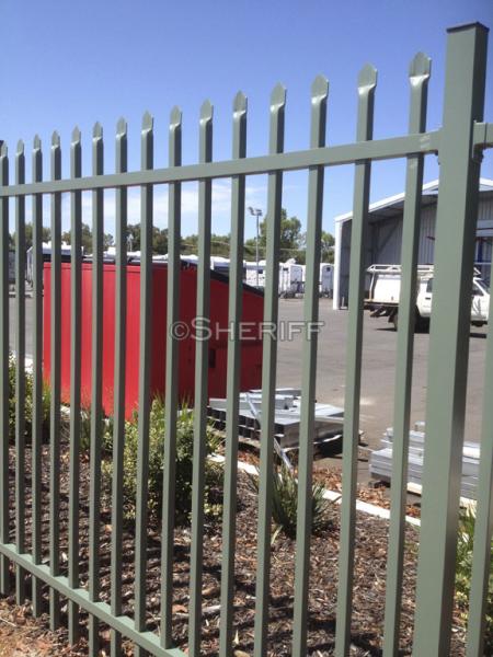 garrison Fence Steel Tubular 2100mm x 2400mm spear 25mm x 25mm