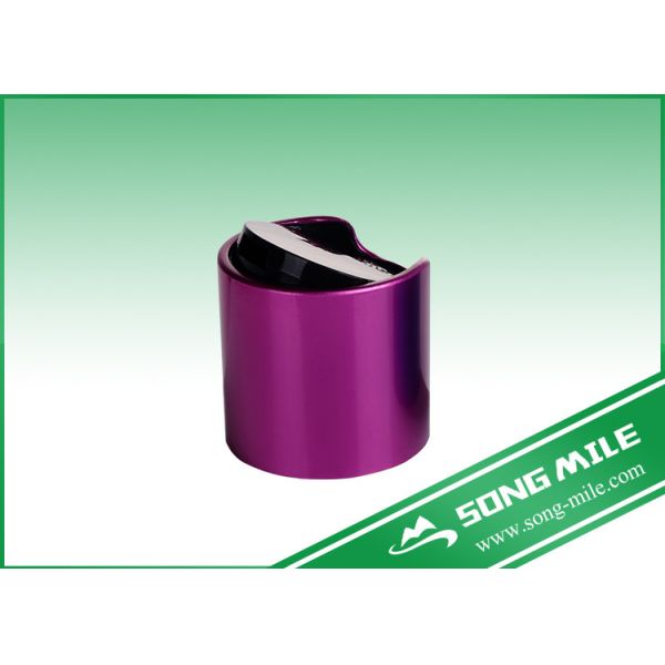 24/410,24/415,28/410,28/415 Purple Disc Top Cap Aluminum and Plastic Cap for Cosmetic