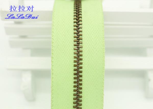 Pants / Jeans Closed Ended Metal Zips , Double Top Stop Chunky Open Ended Zips