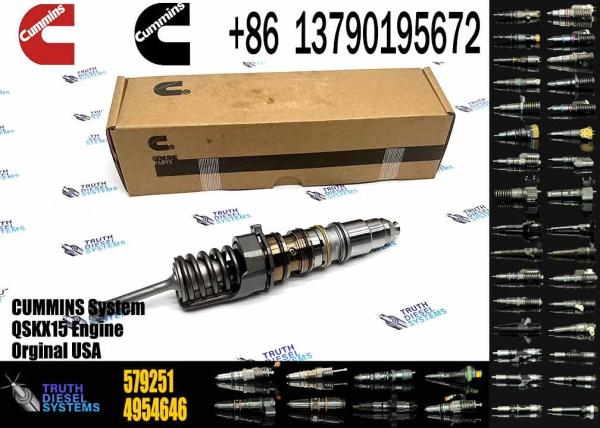 1764364 inyector de combustible común auténtico del carril QSX15 del motor diesel 1499257 579251 4903451 579263 4954648