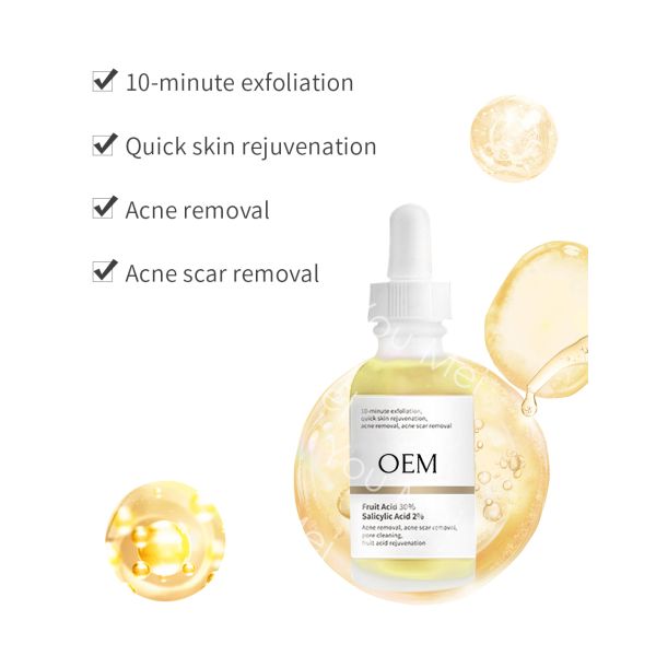 Suero facial OEM para el cuidado de la piel con ácido salicílico, suero en gel para tratamiento de manchas, dermatólogo, 30 ml