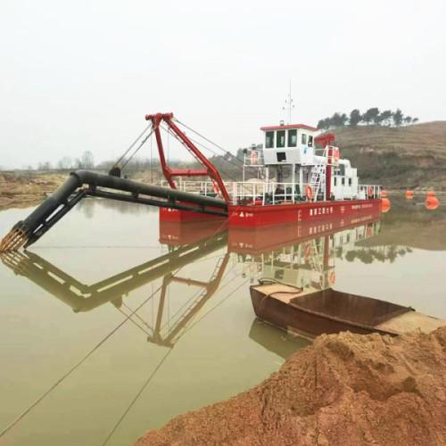 Dredger de succión de río portátil con cabeza de chorro para el dragado de arena fina