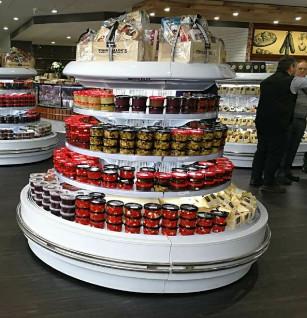 Le meilleur étalage vertical de vente d'affichage de légumes commerciaux de multideck avec des roues pour le réfrigérateur ouvert de supermarché pour le frui