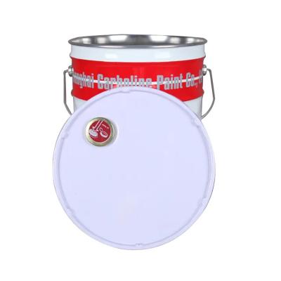 Customizable Metal Tinplate Pails Painted Steel Conical Pail For Storage