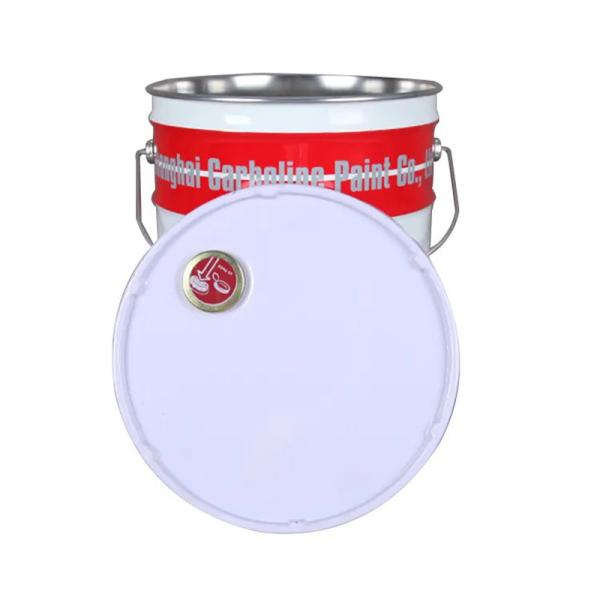 Customizable Metal Tinplate Pails Painted Steel Conical Pail For Storage