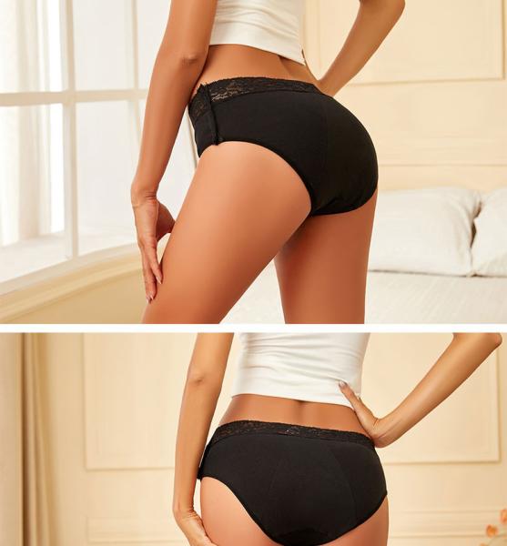 Women Leak Proof Period Underwear Detachable Hipster Heavy Flow Period Panties