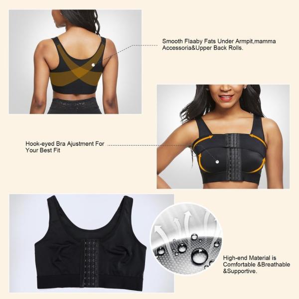 Le soutien-gorge de récupération de compression pour femmes HEXIN
