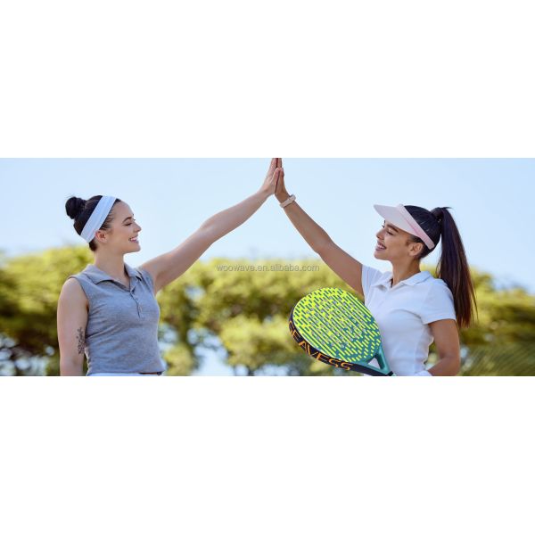 Paddle shape Round Shape Woowave Design OEM Carbon Fiber Padel Racket for Sports