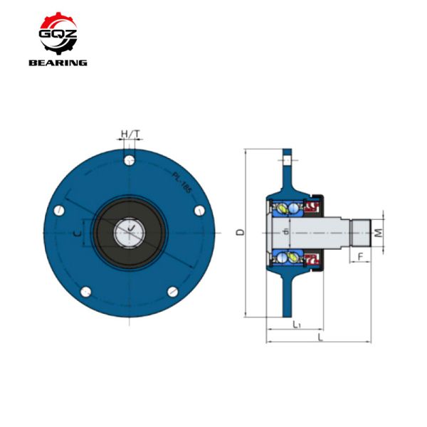 Agricultural Hub Bearing 55510016 Agri Hub Bearing For Lemken Rubin 12 Bearing Steel