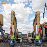 Excavadora rotativa o fija de 5 a 20 toneladas con agarre de loto para carga de materiales a granel
