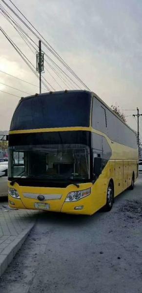 105000KM 2010 Wechai Motor 4 Wheels Disc Brake Yutong Second Hand Tourist Bus