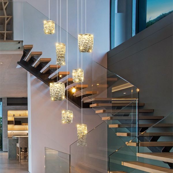Nordic Modern Indoor Luxury Living Room Pendant Light Led Hanging Lamp Home Decor Crystal Chandelier