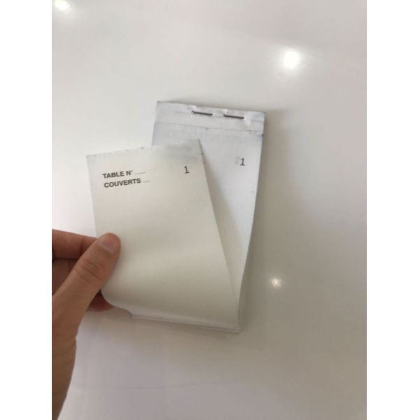 Timei factory supply Stapled Black EU Order Pad with Fifty Checks and Three Parts