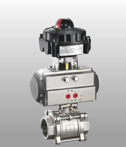 OEM Industrial Pneumatic Ball Valve With Double Action Single Action Actuator